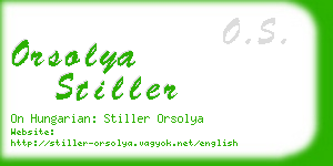 orsolya stiller business card